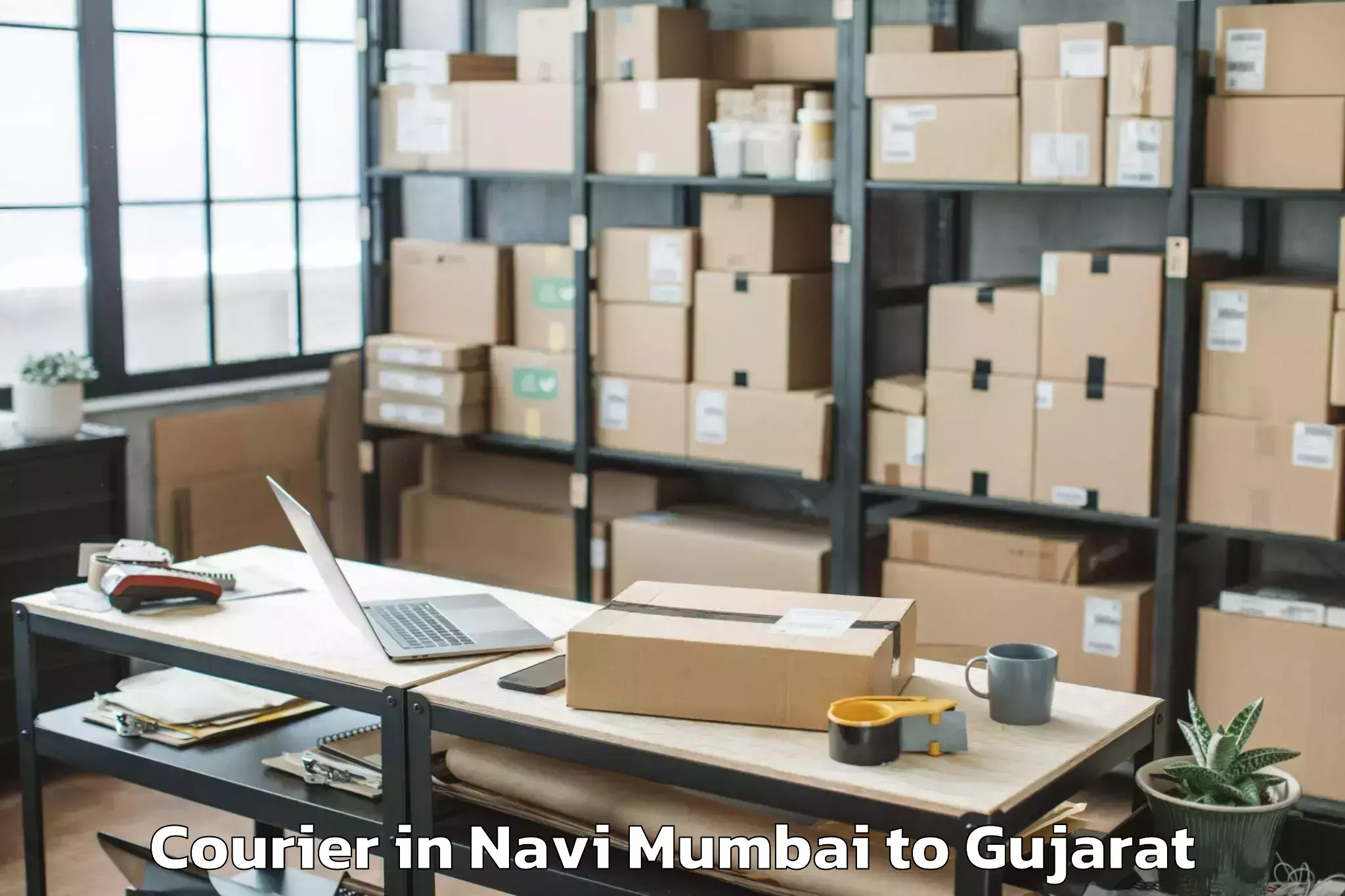 Leading Navi Mumbai to Childrens University Gandhinag Courier Provider